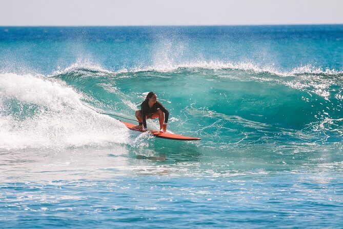 2 Hour Surf Lesson - Te Arai Beach - The lesson flow: from positioning and paddling to the pop-up