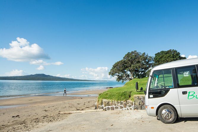 Auckland City Highlights, Afternoon Piha Beach & Rainforest Tour - The Arataki Visitor Centre: Maori carvings, harbor views, and a shift to Waitakere Ranges