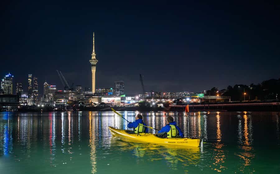 Auckland: City Lights Night Kayak Tour - Z Pier to St Mary’s Bay: getting on the water without the fuss
