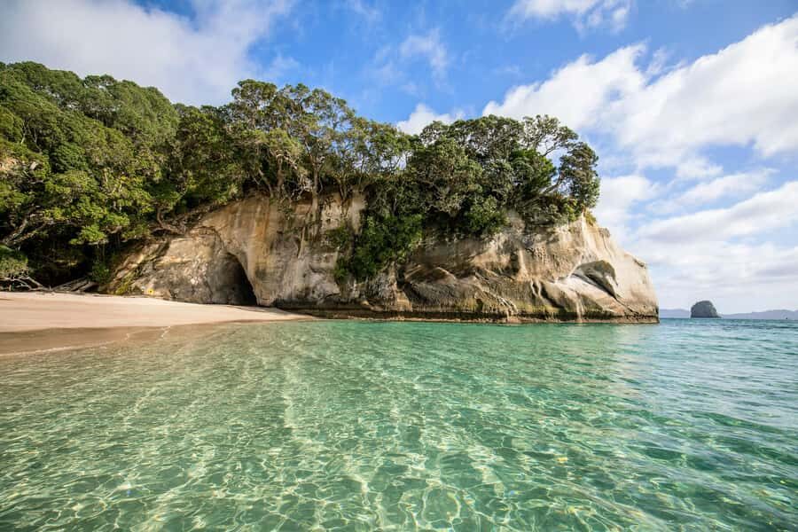 Auckland: Coromandel Driving Creek & Cathedral Cove Day Tour - The Thames Coastal Drive: Sea Views From the Passenger Seat