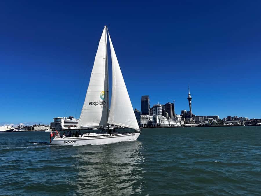 Auckland Harbour 1.5-Hour Sailing Cruise - Steering the yacht: what “helping the crew” actually feels like