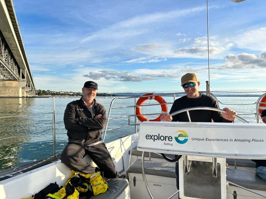 Auckland Harbour 1.5-Hour Sailing Cruise - Crew commentary, humor, and the small issue of hearing over wind