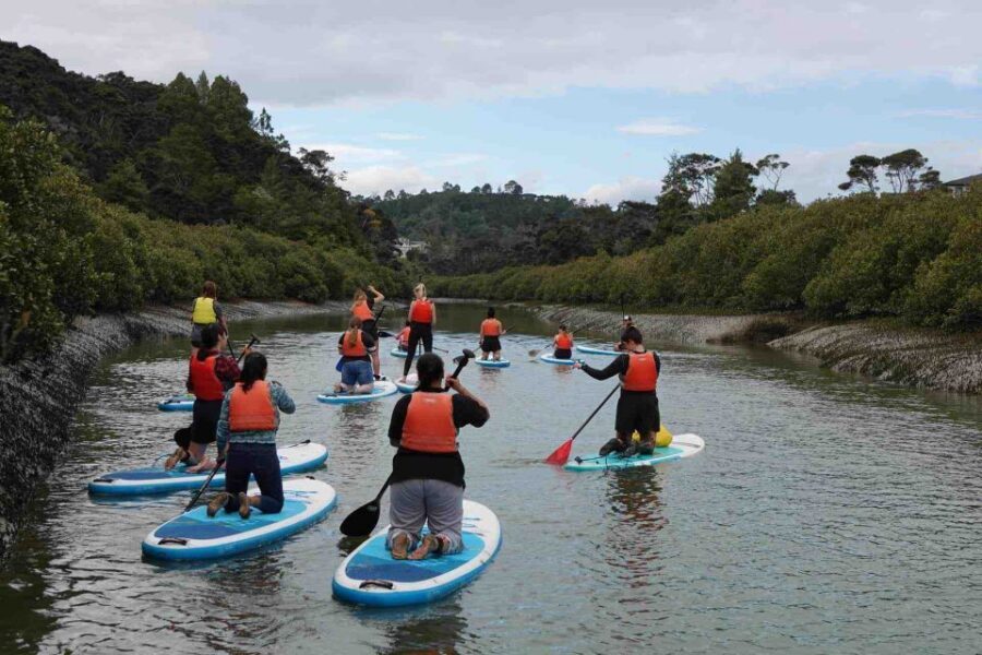 Auckland: Lucas Creek Waterfall SuP Tour - After the Paddle: Changing Clothes and Ending on a High-Five Note