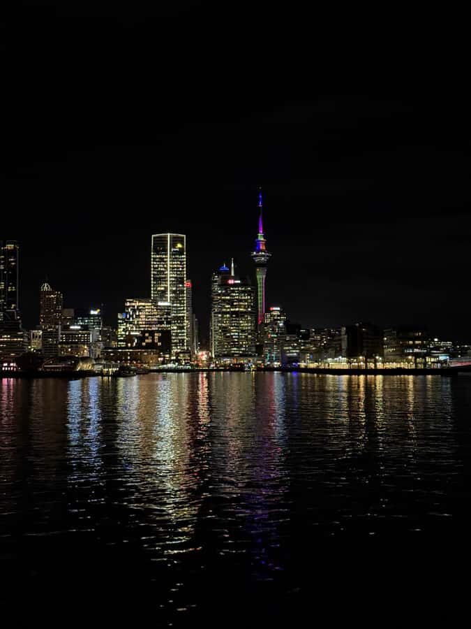 Auckland: Nightlights Harbour Cruise with Canapés and Drink - The 2-hour route: under the Harbour Bridge, past the Viaduct, with Sky Tower in view