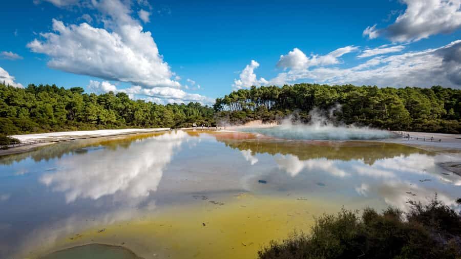 Auckland: Rotorua Wai-O-Tapu, Te Puia with Haka - Te Puia and the Pōhutu Geyser: the guided 90-minute valley walk