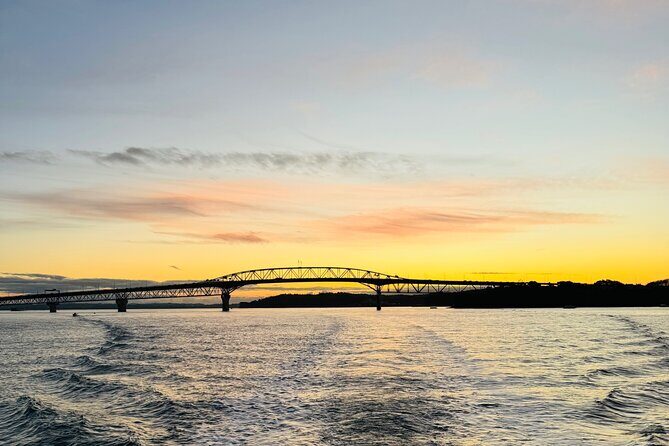 Auckland Sunset Harbour Cruise - Past Rangitoto Island: volcanic scenery without the hike