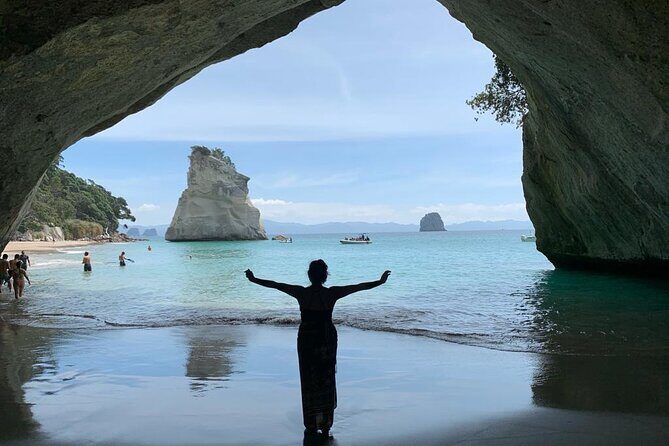 Cathedral Cove and Hot Water Beach Scenic Day Tour from Auckland - What you get vs what you bring: spade, water, and the lunch reality