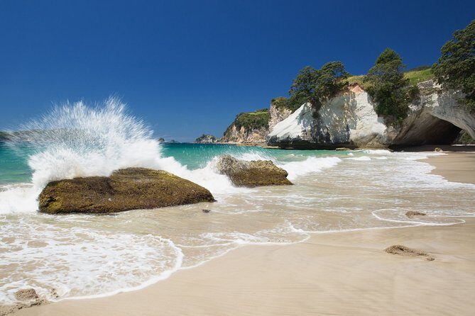 Coromandel Coastal Experience - Small Group Tour from Auckland - Hot Water Beach: the geothermal digging plan (and the tide reality)