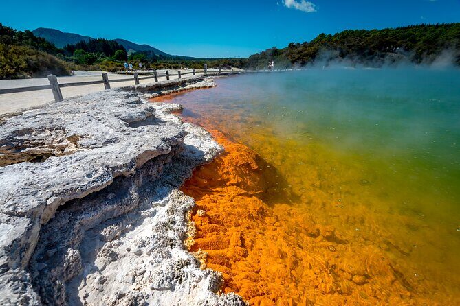 Devil's Bath Experience - Private Tour to Wai-O-Tapu & Lake Taupo - Lake Taupō waterfront: a calmer hour after geothermal intensity
