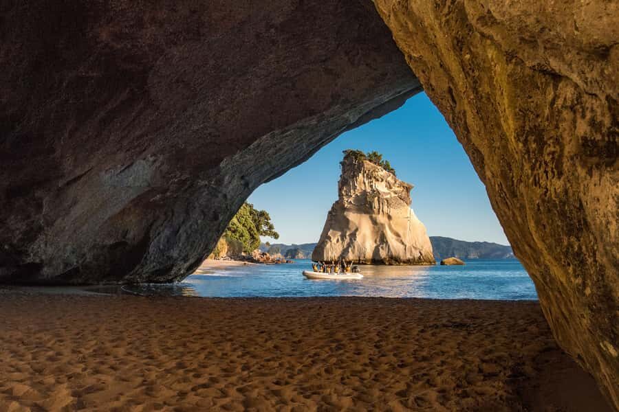 From Auckland: Cathedral Cove & Hot Water Beach Tour - Hot Water Beach: how to dig a sand spa without losing your mind