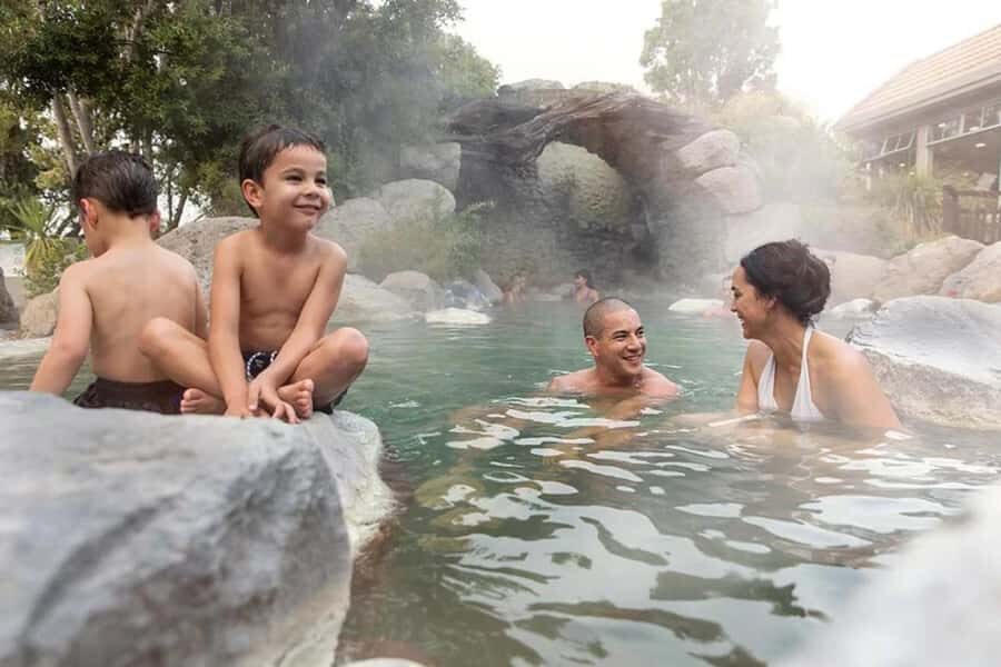 From Auckland: Rotorua Te Puia, Haka & Polynesian Spa Tour - Polynesian Spa on Lake Rotorua: Hot Pools With a Recovery Plan