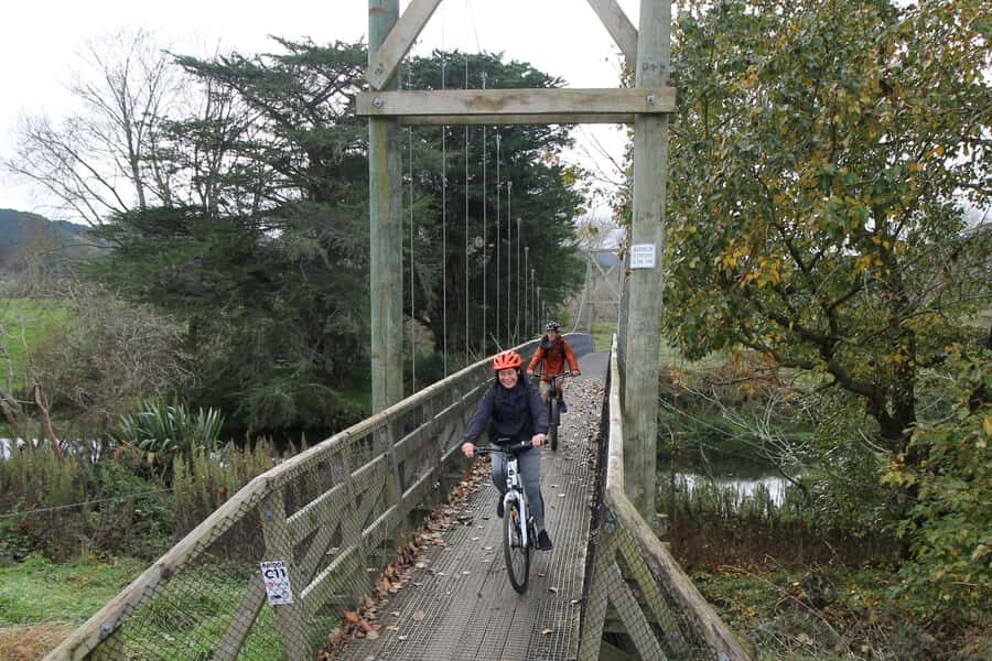 Full Day Ebike Tour - Karangahake Gorge NZ - The optional Waikino Gold museum and the tunnels under the furnaces