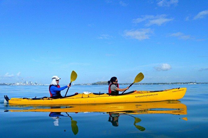 Motukorea / Browns Island Sea Kayak Journey - Island trek to the summit: views plus Māori pa sites