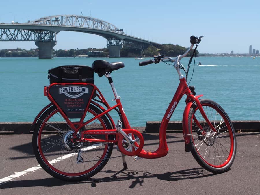 The Classic: Discover Amazing Auckland on an Electric Bike - From Wynyard Quarter toward Westhaven and the Harbour Bridge