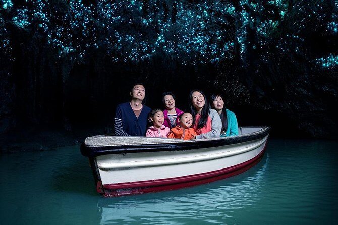 Waitomo Caves & Hobbiton Small Group Tour inc Lunch from Auckland - Waitomo Glowworm Caves: boat + walk, guided, and no flash photography